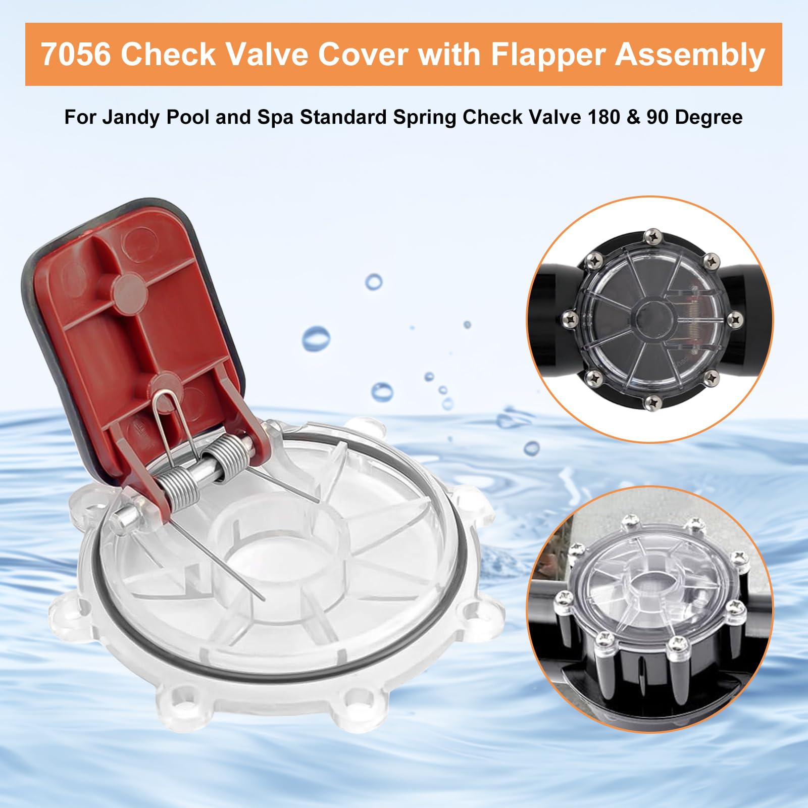 Amazon.com: CVILL 7056 Check Valve Cover with Flapper Assembly